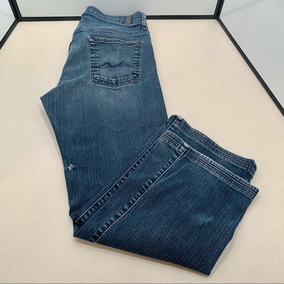 7 FOR ALL MANKIND Mens Bootcut Jeans Relaxed (SEE PICS FOR MEASUREMENTS) - Picture 1 of 13